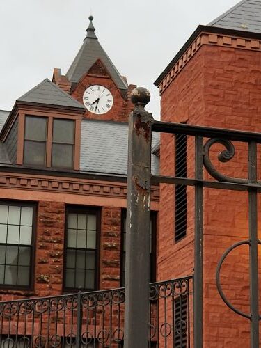 Old clock at UCO campus in Edmond, OK