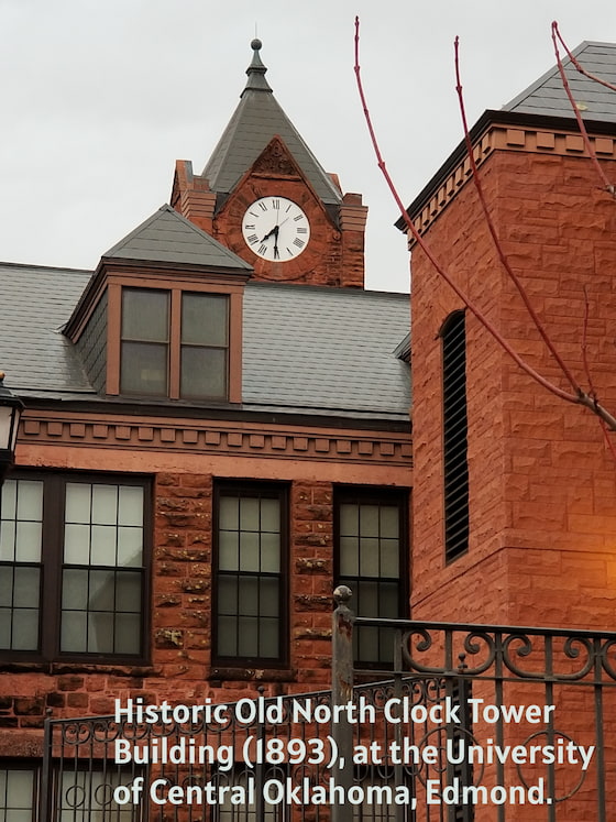 Old North Clock Tower Building at UCO in Edmond, OK